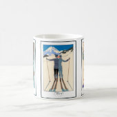 3違うヴィンテージアールデコbyジョージ・バービア コーヒーマグカップ (中央)