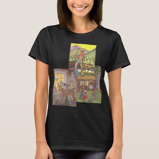 3違うヴィンテージクラシックおとぎ話byハウマン tシャツ (正面)