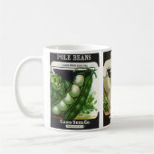 3違うヴィンテージシードパケットラベルデザイン コーヒーマグカップ (左)