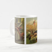 3違うヴィンテージビクトリアンクラシックフェアリー コーヒーマグカップ (正面左)