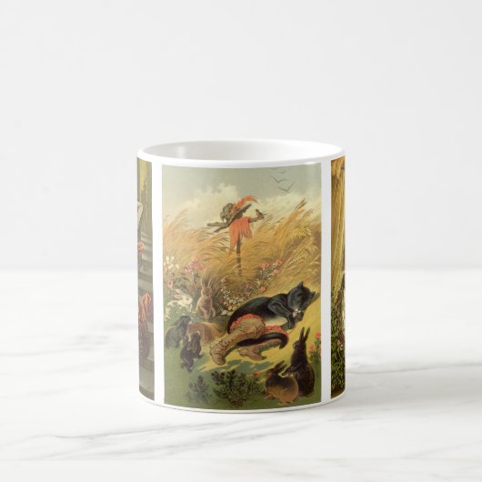 3違うヴィンテージビクトリアンクラシックフェアリー コーヒーマグカップ (中央)