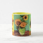 3違うヴィンテージヴァンゴッホひまわり絵 マグカップ (中央)