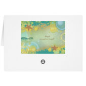 3配置をつけるビーチ結婚式のテーマの~のテーブル (裏面横)