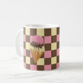 3重フレーバーのアイスクリームコーンマグカップ コーヒーマグカップ (正面左)