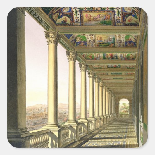 3階のLoggiaのビューVaticanで、ウィット スクエアシール (正面)