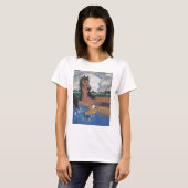 3頭のかわいらしい馬 Tシャツ (正面フル)