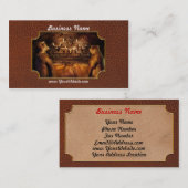 3頭のくまの家剥製術- 名刺 (正面/裏面)