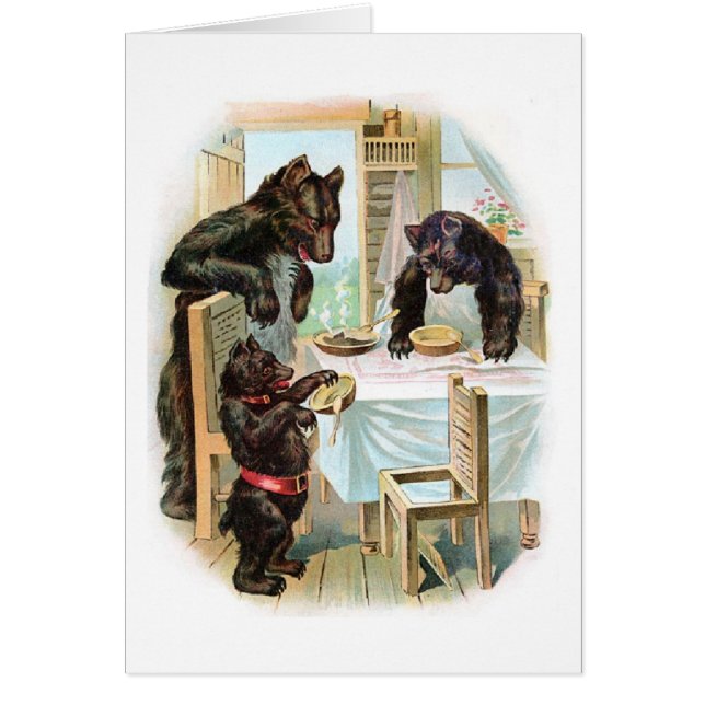 3頭のくまはポリッジを食べます、 (正面)