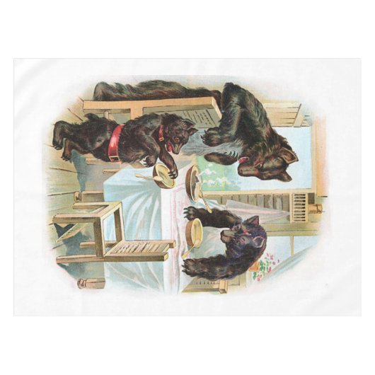 3頭のくま テーブルクロス (正面(横))