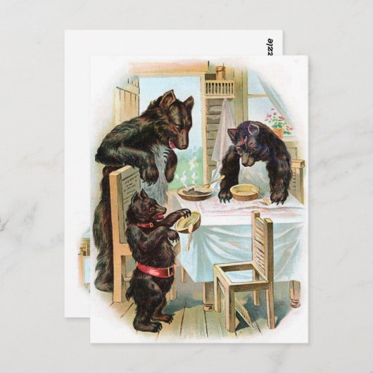 3頭のくま ポストカード (正面/裏面)