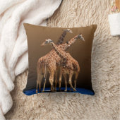 3頭のキリン クッション (ブランケット)