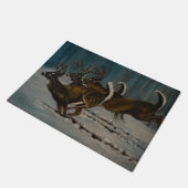 3頭のシカ ドアマット (アングル)