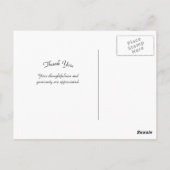 3頭のドラフト馬に感謝 ポストカード (裏面)