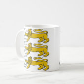 3頭のライオンのイギリスのマグ コーヒーマグカップ (正面左)
