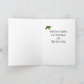 3頭のラブラドール スレッドスライディング 雪景色 シーズンカード (内部)