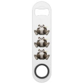 3頭の不精なパンダ スピード栓抜き (裏面)