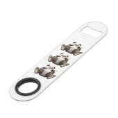 3頭の不精なパンダ スピード栓抜き (裏面アングル)