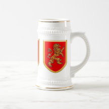 3頭の中世ライオンの盾