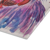 3頭の予測できなくカラフルな高地牛 カッティングボード (角)