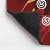 3頭の古代馬のマウスパッド マウスパッド (コーナー)