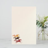 3頭の古代馬2STATIONERY 便箋 (スタンド正面)