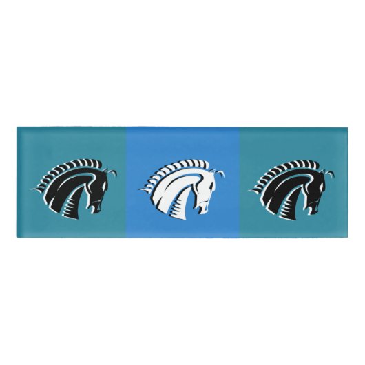 3頭の馬名タグ 名札 (正面)