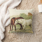 3頭の馬 クッション (ブランケット)