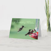 3飼育者のハミングバード – 任意カスタマイズの大事な行事 カード (正面)