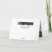 3馬走の滝馬グリーティングカード カード (裏面)