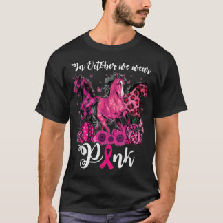3馬10月に我々衣服ピンク乳癌Awa Tシャツ