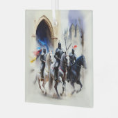 3騎士が乗り出す – クエスト ガラスオーナメント (正面左)