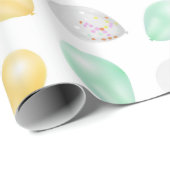 3鮮やかDバルーンのギフトラップ ラッピングペーパー (ロールコーナー)