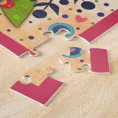 3鳥おもしろいかわいい加入者Collab ジグソーパズル (側面)