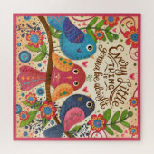 3鳥おもしろいかわいい加入者Collab ジグソーパズル (横)