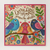 3鳥おもしろいかわいい加入者Collab ジグソーパズル (縦)