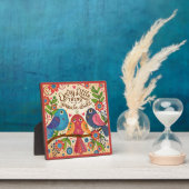 3鳥感動的おもしろいかわいいコラボ引用文 フォトプラーク (インサイチュ)