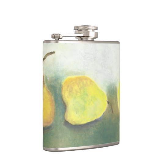3黄および緑の梨 フラスク (右)