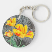 3黄色のチューリップの続編/ キーホルダー (裏面)