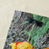 3黄色のチューリップの続編/ ビーチタオル (インサイチュ)