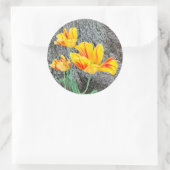 3黄色のチューリップの続編/ ラウンドシール (バッグ)