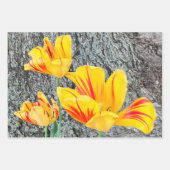 3黄色のチューリップの続編/ ラッピングペーパーシート (正面2)
