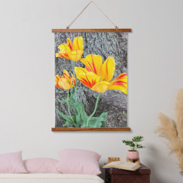 3黄色のチューリップの続編/ 吊り下げ型タペストリー
