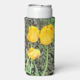 3黄色のチューリップ/ スリム缶クーラー