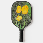 3黄色のチューリップ/ ピックルボールラケット (裏面)