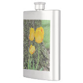 3黄色のチューリップ/ フラスク (左)