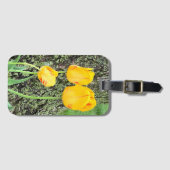 3黄色のチューリップ/ ラゲッジタグ (正面横)