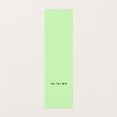 3黒猫ミュージシャン楽譜グリーン 名刺 (内部フラット)