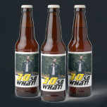 30おもしろいだから何引用文写真30th Birthday ビールラベル<br><div class="desc">30おもしろいだから何引用文写真30thバースデービールボトルラベル。Aとやる気を起こさせる文字50おもしろいだからユーモアのセンス素晴らしを持つ人のために何であるか。文字は黄色と黒。写真を追加。年齢を変えることができる。</div>