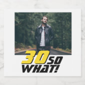 30おもしろいだから何引用文写真30th Birthday ビールラベル (シングルラベル)