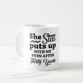 30おもしろい年結婚記念 コーヒーマグカップ (正面左)